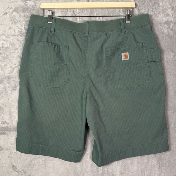 Carhartt Women’s Green Utility Work Shorts Size 16 - Picture 10 of 11
